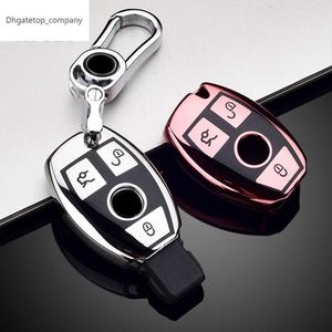 Soft TPU Car Remote Key Case Cover Fob For Mercedes Bnez CLA GLC GLA GLK W203 W210 W211 W204 W176 A B C R Class AMG Accessories
