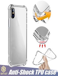 Zachte TPU Clear Cases voor Galaxy Note 20 S20 iPhone 14 13 12 11 Pro XR XS Max Antiknock Case Huawei P20 Lite Transparant ShockProo1103593