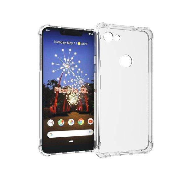 Coque de protection intégrale en cristal TPU souple, transparente, fine, antidérapante, pour google pixel 3A/pixel 3A XL