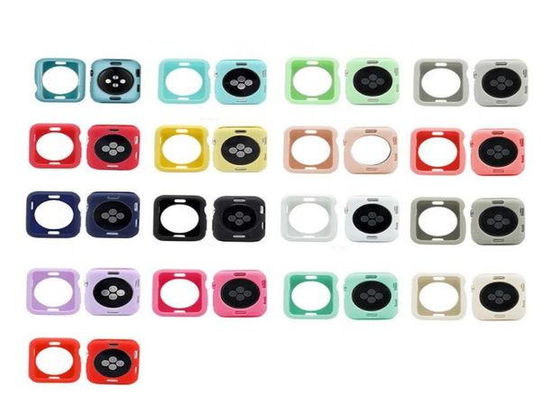 Housse de protection antichoc en TPU souple pour Apple Watch 38mm 40mm 42mm 44mm 41MM 45MM Iwatch série 7 6 5 4 SE 3 2 1 écran de protection 4154438