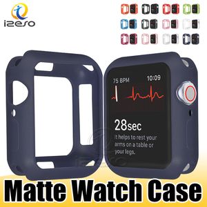 Zachte TPU horloge gevallen voor Apple Iwatch-serie 6 5 4 3 2 Ontwerpklep voor iWatch Cases 44mm 40mm 42mm 38mm Izeso