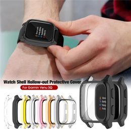 Zachte TPU-horloge Beschermhoes Anti-Krashorloge Scherm Huid Cover Frame voor Garmin Venu SQ Smartwatch Accessoires Groothandel