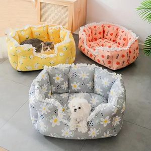 Doux chaud chat maison animal de compagnie quatre saisons nid hiver chaud été Cool petit chien chiot chat cachette lit