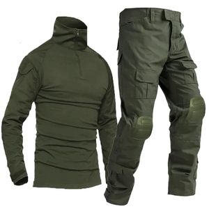 Softair Paintball Travail Vêtements Military Shooting Uniforme Tactical Combat Camouflage Shirts Cargo Gnee Tads Pantal