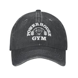 Softball Classic Cotton Powerhouse Gym Cap de baseball pour femmes hommes Men de fitness réglable Bâtiment muscle papa Hat extérieur
