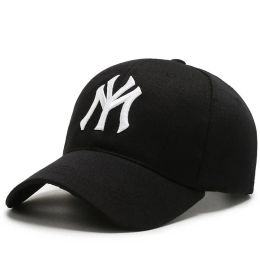 Softbal New York 3D -borduurwerk honkbal pet 100% katoen mijn vaderletter snapback zomer zon mode hiphop