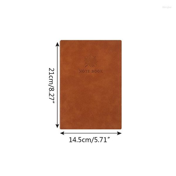 Note à couverture souple A5 Business Bowerpad Couverture en cuir imperméable 180 Feuilles doublées Papiers Office École d'écriture Supplies Y3NC