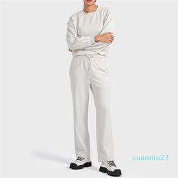 Softstreme oversized broek Yogaset Luchtlaag losse trui sporttop top met lange mouwen slanke sneldrogende joggingbroek tweedelige set