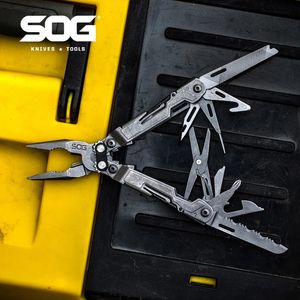 SOG 18 in 1 PowerPint MultiTool Tang Mini EDC Vissen Opvouwbare handgereedschap Outdoor Survival Camping Uitrustingen PP10011002CP 240102