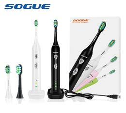 SOGUE brosse à dents électrique moteur Maglev électronique Charge USB 1 support 2 tête de brosse FDA S51 Escova de Dente Eletrica o C181229017636625