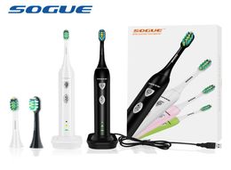 SOGUE Elektrische tandenborstel Elektronische Maglev-motor USB-oplader 1 houder 2 FDA-opzetborstels S51 Escova de Dente Eletrica o C181229018798020