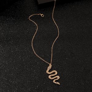 Dierslang bengelen vrouwen hanger ketting minimalistische stijl legering trendy vrouwelijke verjaardag sieraden Bijoux cadeau