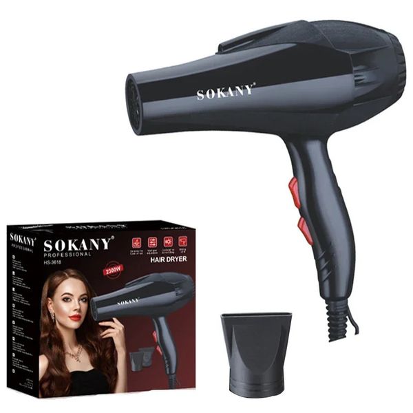 Sokany3618 Sèche-cheveux Home Home Electric Hair Dryer Dormitory Dormitory High-Power Ion Care Cair Salon Haircut 240508