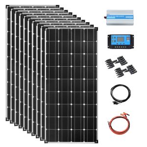 Solar 1200w zonnepaneelsysteem 12v kit complete camping power cell 2000w omvormer voor batterijlader opladen Huishoudelijke apparaten