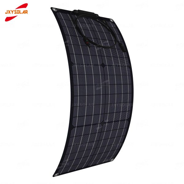 Solar 45W 18V Negro ETFE Silicio monocristalino Fácil instalación Panel solar marino semiflexible Uso para yates RVs Campervans