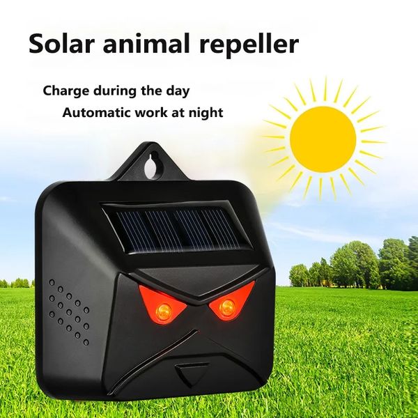 Repelente de animales solares Red láser láser luz estroboscópica movimiento repelente al aire libre acampando al aire libre dispositivo disuasivo de animales impermeables en stock por DHL