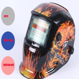 Plage réglable d'assombrissement Solar Auto 4 / 9-13 MIG MMA Electric Welding Mask Mask Welding Lens for Welding Machine