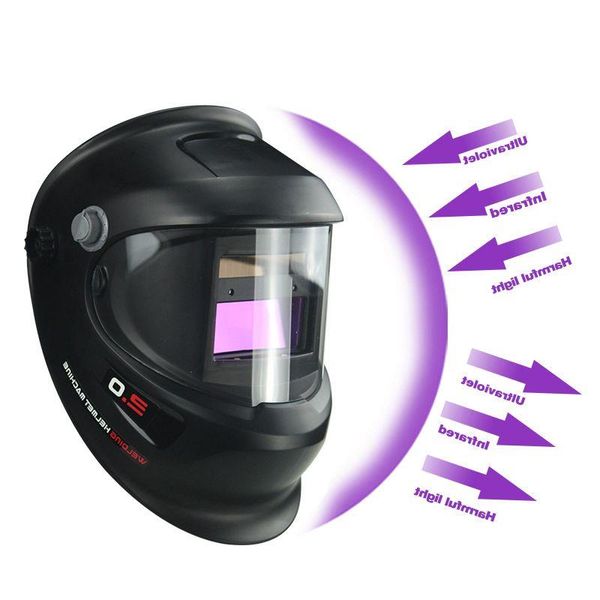 Freeshipping Solaire Auto Assombrissement Électrique Wlding Masque Casque Soudeur Cap Soudage Lentille Yeux Masque pour Machine à Souder et Découpe Plasma Ltdg