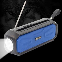 Solar Bluetooth-luidsprekers Geluidslicht Buiten Draagbaar met Flitslicht Radio Card Luidspreker 3 Kleuren 20 21