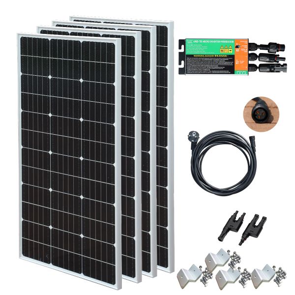 Solaire BOGUANG 400 W verre système photovoltaïque balcon centrale électrique PV panneau solaire monocristallin maison 600 W onduleur