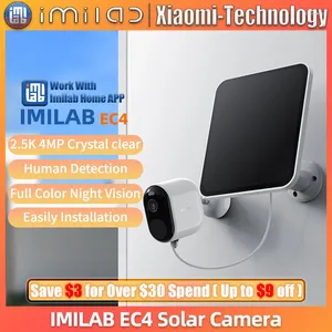 Caméra solaire projecteur extérieur batterie système de Surveillance vidéo Kit 4MP HD IP sans fil WiFi sécurité à domicile intelligente CCTV