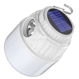 Lámpara solar para acampar Linterna LED Linterna Portátil para exteriores USB Recargable Reflector Camping Colgante Linternas de emergencia luces Powerbank