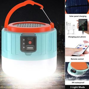 Linterna Solar para acampar, luz LED, Bombilla recargable por USB para tienda de campaña al aire libre, linternas portátiles, luces de emergencia para barbacoa y senderismo