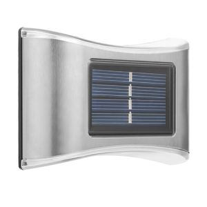 Éclairage de pont solaire, poussière en acier inoxydable à l'aube pas de lumière solaire pour jardin, clôture, patio, porte, escalier