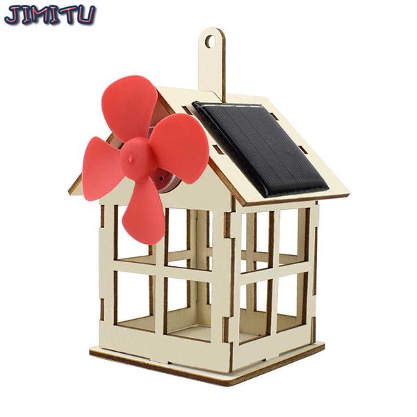 Juguetes de energía solar Juguete solar para niño Molino de viento Juguete científico DIY Kit educativo de física para niños Modelo Tecnología de energía solar Experimento Kit de vástago Regalo