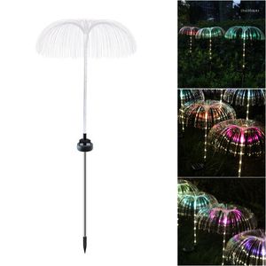 Zonnee Vezel Optisch kwallen Lawn Lights Outdoor Garden Fairy Pathway Vuurwerklamp voor Patio Yard Party Christmas Wedding Decor