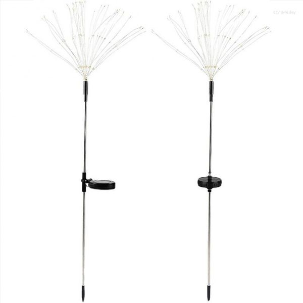 Feux d'artifice solaires lampe extérieure herbe Globe pissenlit Flash chaîne fée lumières 90/120/150 LED pour jardin pelouse lumière de vacances