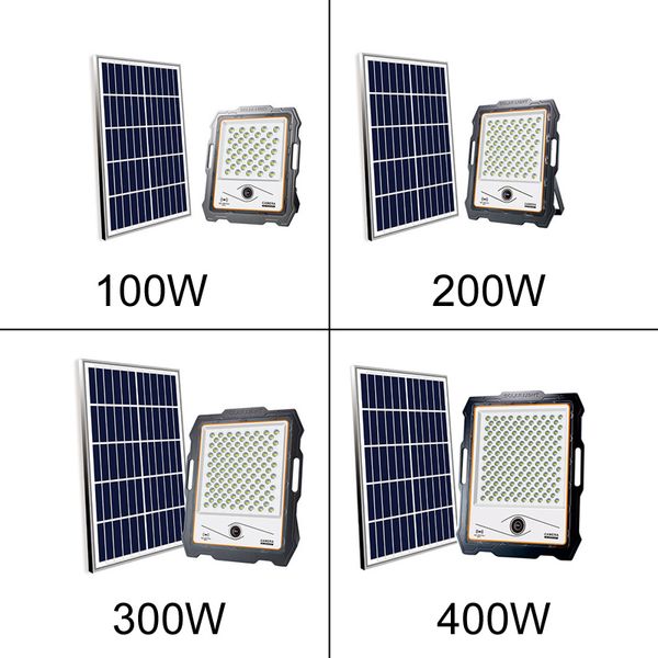 Solar Flood Lights Camera Outdoor Security 32G 1080P Motion Activés Night Vision Alarm luminosité étanche IP66 CRESTECH