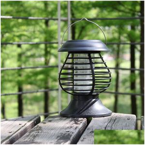 Lumières d'inondation solaires Lampe anti-moustique Cour Jardin Électrique Extérieur Catcher Ménage Éliminateur Étanche Drop Livraison Éclairage Rene Dhcdt