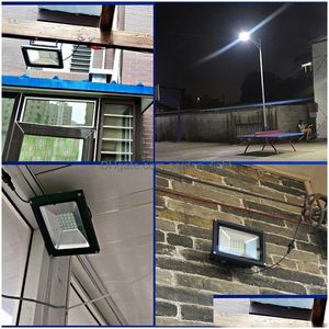 Solar Flood Lights Solar LED -lamp Spotlight 40W/60W/100W/200W Super Bright Fellow Light Waterproof IP67 Street Light met externe contr DHI1L