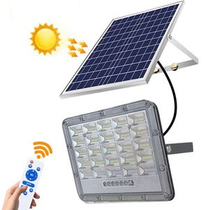 Solar Flood Lights Solar Reflector Spotlights LED LICHT 1 M snoer Outdoor Tuinhuis afstandsbediening Remote Control waterdicht