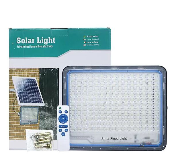 Projecteurs solaires Super lumineux 100W 300W crépuscule à Dawm LED éclairage extérieur étanche lampe de sécurité solaire lumière 10 Modes