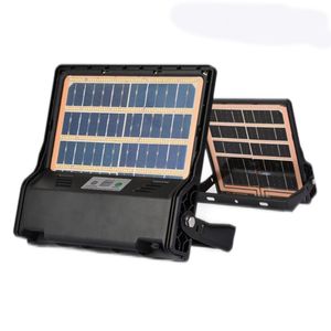 Solar schijnwerpers Wandlamp 200W 300W 400W geïntegreerd Dubbelzijdig monokristallijn Zonnepaneel bewegingssensor IP69K waterdicht ultradun