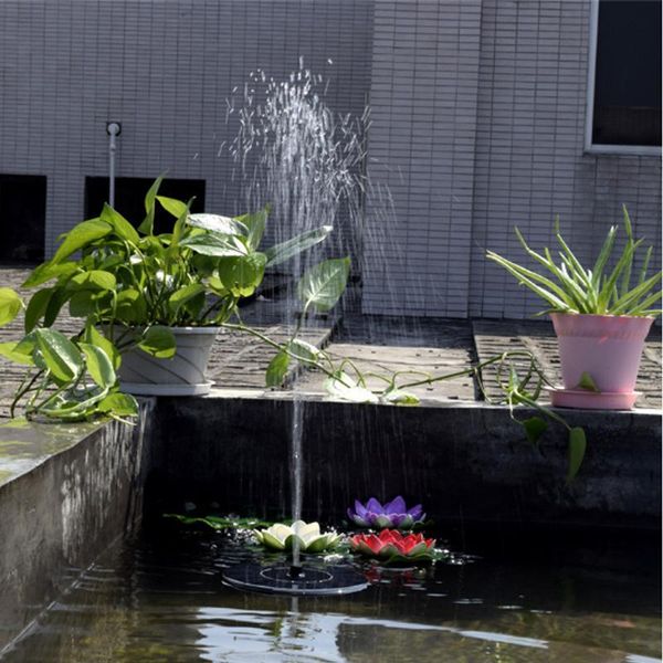 Fontaine solaire avec eau flottante à fonction de stockage d'énergie lumineuse pour les décorations de piscine de jardin