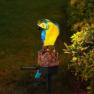 Lampe de jardin solaire extérieur LED perroquet pelouse décoration paysage nuit étanche modélisation animale