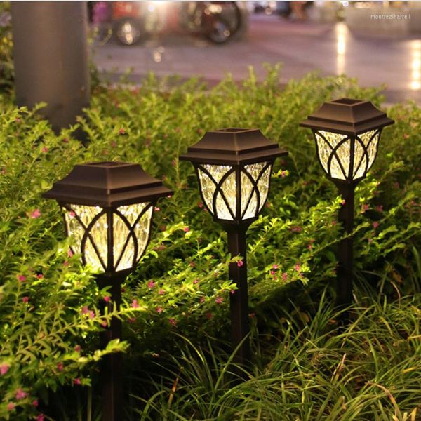 Lámparas de césped impermeables de jardín solar al aire libre decoración del hogar patio de diseño de hierba y lámpara de sombra