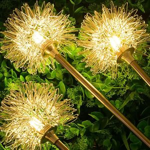 Zonnetuinlichten decor aluminium paardenbloem 10 cm diameter warme witte decoratieve lichten waterdichte buiten voor tuinpatiotuin gazon