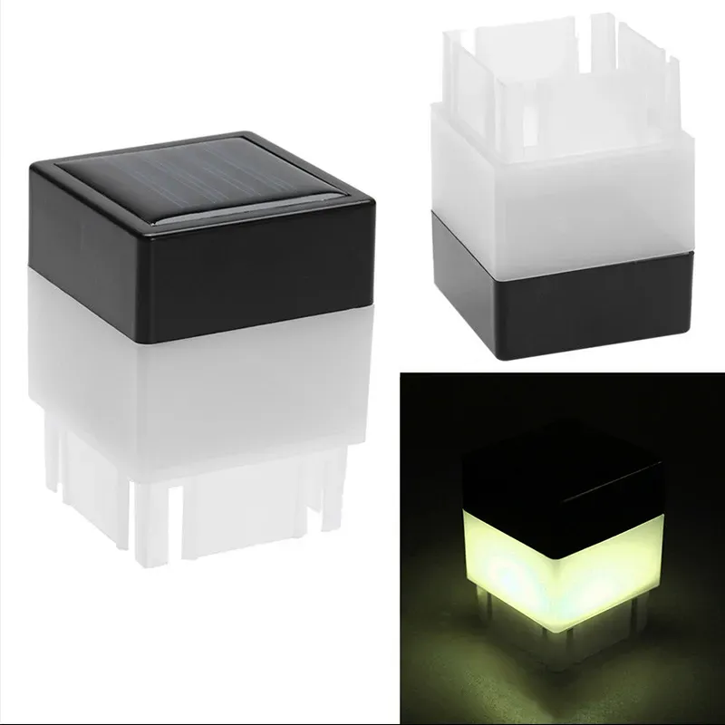 Lampes Solaires Capuchon De Poteau HMAKGG - Lot De 2, IP65, 2 Couleurs De Lumière, Pour Poteaux 8-15 Cm