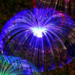 Solar Garden Lights Outdoor Jellyfish LED Vezel Zonnelampen, Lawn Light, Color Gradient Waterproof Solar Jellyfish Light voor tuin/gazon/patio/werf/loopbrug