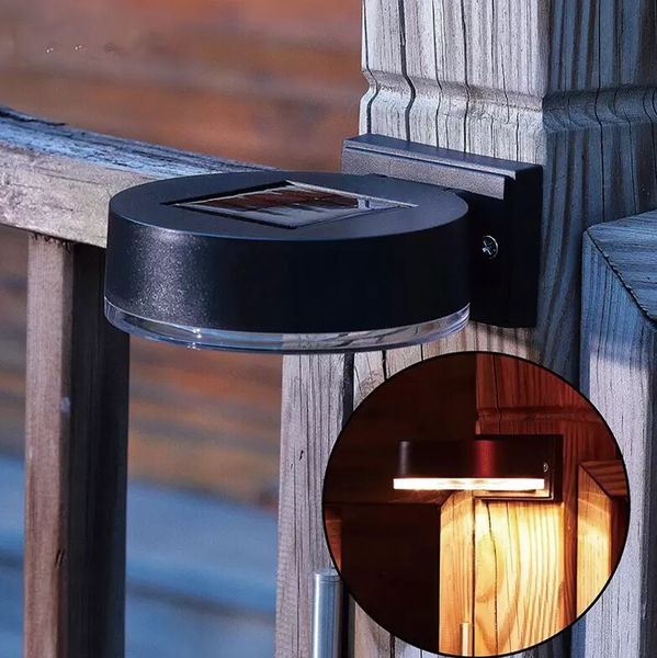 Lampes solaires de jardin d'extérieur étanches à LED, alimentées par LED, blanc chaud, blanc froid, éclairage décoratif, marche/arrêt automatique, pour escaliers, patio, clôture, cour, Ip44