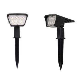 Solar Garden Lights Solar Spotlights SMD3030 7leds Garden Landschap Spotlights Donkere detectie voor Yard Garden oprit Crestech Crestech