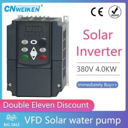 Onduleur solaire 7,5 kW 380 V variable solaire variable d'entraînement VFD 3HP Sortie de la pompe à eau Contrôle de vitesse du conducteur