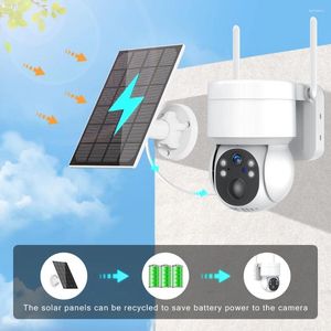 Solar IP Camera WiFi Outdoor 7800 MAh Batterij AI PIR Motion 3MP Video Surveillance Draadloze Cam Home Security Bescherming PTZ