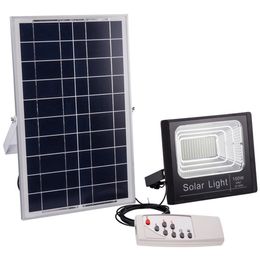 Projecteur solaire IP67 120 W 100 W 50 W 30 W 20 W 10 W 80-90LM/W panneau de cellules de puissance batterie lampes industrielles imperméables extérieures lumières télécommande