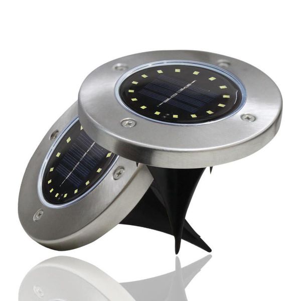 Lámparas solares, 8/16 LED, luz Led, patio de césped al aire libre, piso de camino impermeable enterrado, lámpara de punto bajo el suelo, decoración de jardín