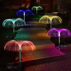 Lampes solaires lumières de jardin 7 couleurs changeantes étanche extérieure décorative méduse lumière pour cour Patio voie décoration